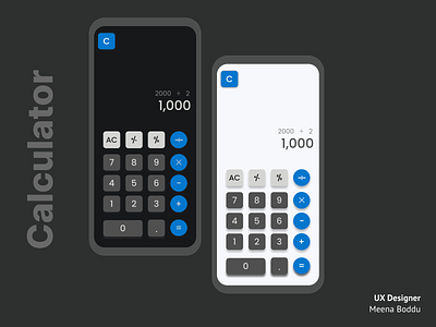 Calculator  #DailyUI