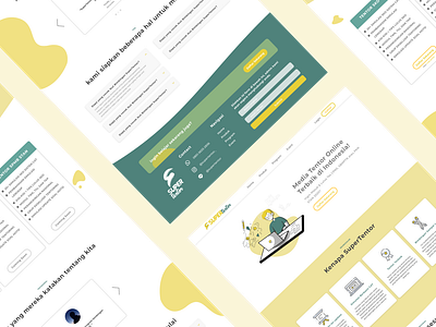 SuperTentor branding ui ux web website