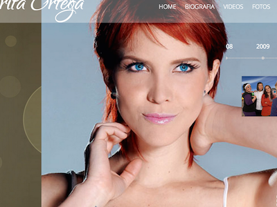 MargaritaOrtega.Com actress colombian horizontal ui web design
