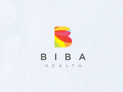 BIBA Health b color flat healthcare logo modern rainbow