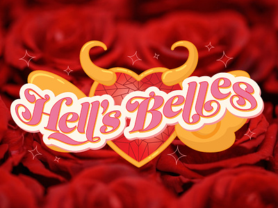 Hells Belles Logo campaign design logo twitch twitch logo typography vector