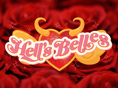 Hells Belles Logo campaign design logo twitch twitch logo typography vector
