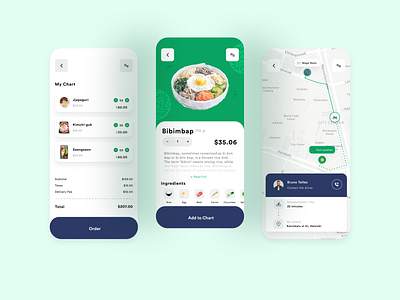 Food Delivery App food food delivery korean korean food mobile app mobile app design mobile ui ui ui design ux design