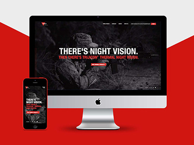 Trijicon Electro Optics Website branding design experience gun interface responsive ui user ux web design website