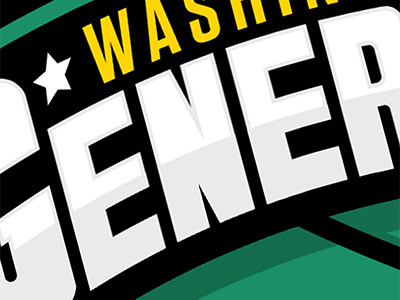 Washington Generals Logo Design basketball brand branding concept generals globetrotters harlem logo team typography washington