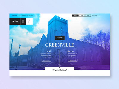 Radius Church - Website Design brand branding church church design design digital gradient logo mobile responsive typography ui uidesign ux ux design web webdesign