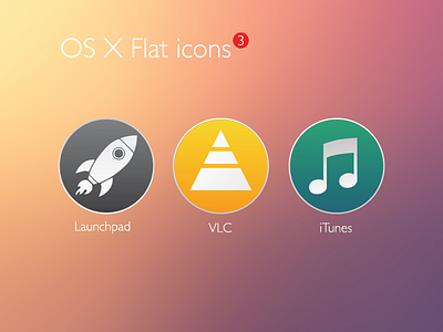 Os X Flat Icons