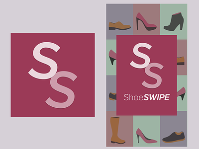 ShoeSwipe App app icon and splash screen app icon illustration mobile