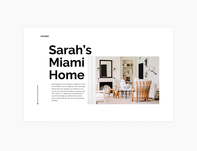 Introduction d'un article de blog | Sarah's Miami Home blog grid typography ux ui