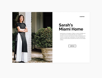 Navigateur de chapitre | Sarah's Miami Blog blog grid typography ui ux