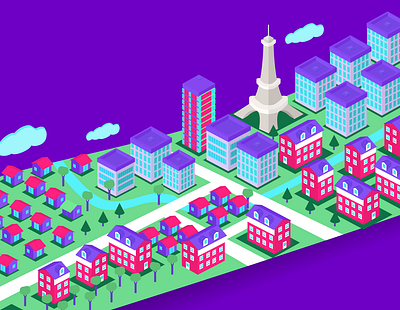 isometric city | for SUN APP isometric isometric city isometric illustration vectorial