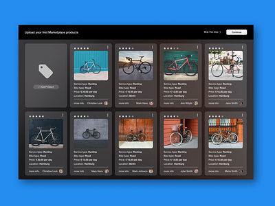 The Marketplace Project Builder bike bikes branding design interface minimal product product design ui user experience user experience ux user friendly user interface user interface ui ux website