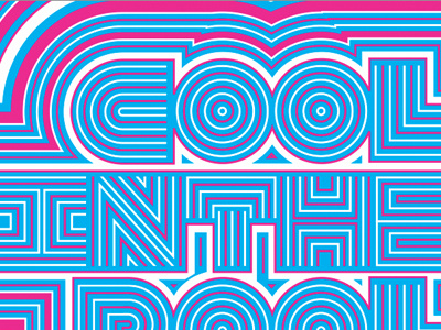 Cool in the Pool Records Logo concentric cool in the pool logo type vibrate words