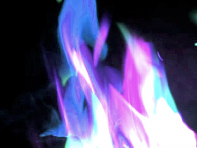 Fire! for Artificial Hell exhibition artificial color fire len lye video whoa