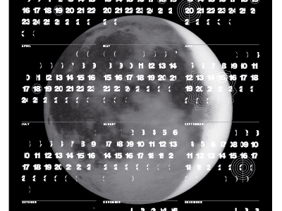 MoonPhase Calendar v.2011 calendar crop moon phase typography