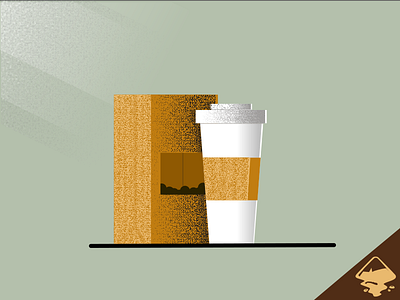 Coffee and Beans beverage coffee coffee beans coffee cup drink hot beverage hot drink illustration latte