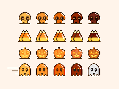 Halloween Icons candy corn ghost halloween halloween icons icons pumpkin skull skulls