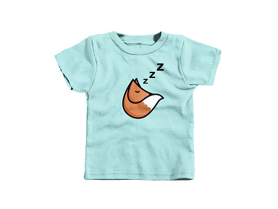 Sleeping Fox Kids T-shirt fox tee fox tee shirt kids tee shirt sleeping fox