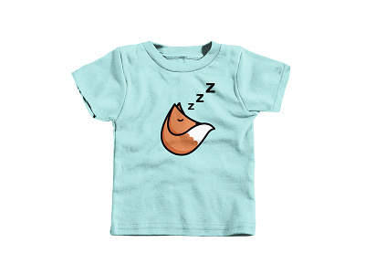 Sleeping Fox Kids T-shirt