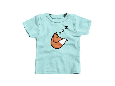 Sleeping Fox Kids T-shirt fox tee fox tee shirt kids tee shirt sleeping fox