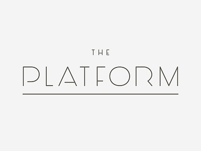 The Platform denver logo typography