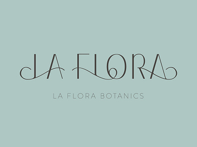 La Flora Botanics botanics denver laflora logo typography