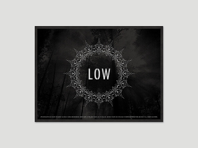 Low Concert Poster gigposter lasercut low omaha poster