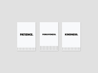 Power to the Poster Tear-offs forgiveness kindness patience poster pttp tearoff