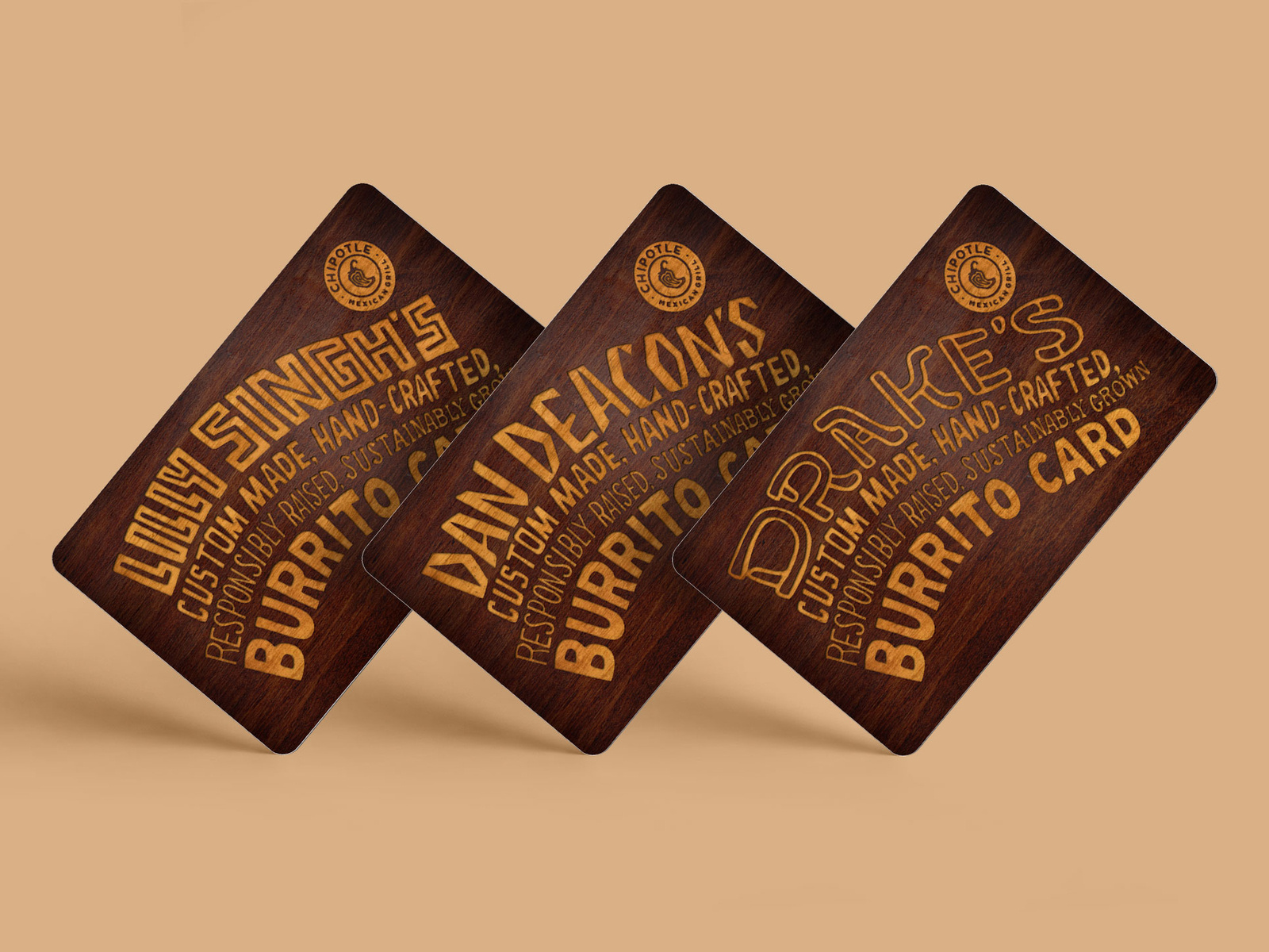 Chipotle Burrito Cards by Micah Max on Dribbble