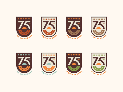 Red Rocks 75th Logo