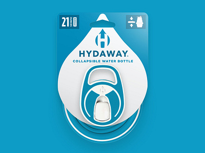 Hydaway Packaging branding design hydaway logo packaging retail