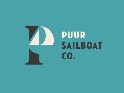 Puur Sailboat Co. branding design identity logo sailboat unused