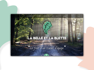 La Belle et la Blette - First Project app appdesign design graphic design interfacedesign ui ux web webdesign website