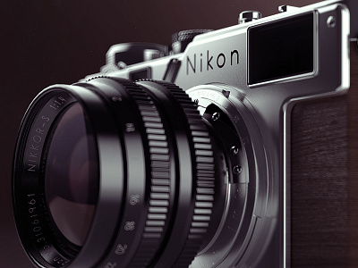 Nikon S3 3d 3dmax cg dof illustration photo rander rendering vray