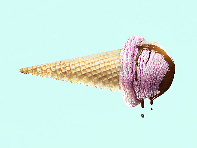 Ice cream 3d cg chocolate cream ice illustration max