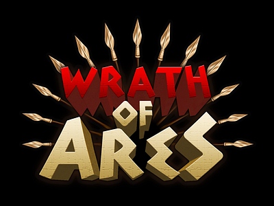 Wrath of Ares game logo ares logo mobile game sparta text
