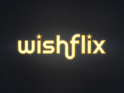 Wishflix logo cast glow logo movie stars website