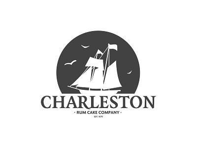 Charleston • Rum Cake Company branding charleston circle classy identity logo logotype luxury minimal rum cake simple whitespace