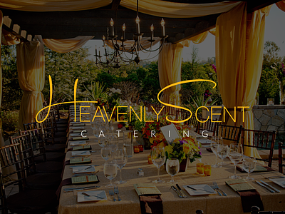 Heavenly Scent ● Catering catering corporate dinner elegant family food heavenly hospitality logo scent wedding
