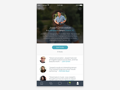 Day 006 • User Profile 006 100 days 100days app challenge daily day 6 ios social ui user profile ux