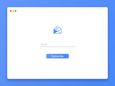 Day 26 • Subscribe 026 100 days challenge daily day 26 email seattle simple subscribe ui ux