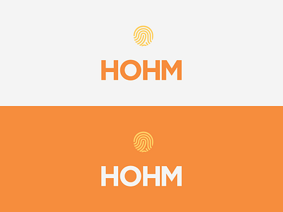 Hohm brand branding business fingerprint hohm identity logo ohm passion sun you