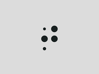 WIP Logo abstract circles dots geometric letter p logo logomark p seattle