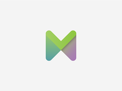 Mobivity Mind chandler gradient icon infinity intersect logomark loop m m logo mobile overlapping
