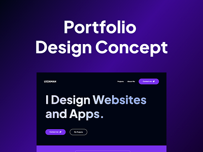 Portfolio UI design