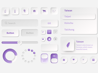 Neumorphism Ui Kit design elements figma ui design ui kit uiux