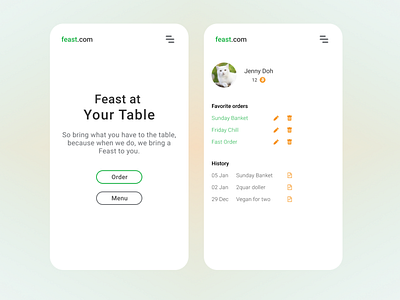 Food , mobile - starting point app design food app mobile website ui design