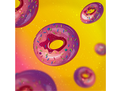 Donuts donuts flat flat illustration illustration levitation sweet vector