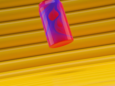 POP CANS #1 3d c4d cgi colorful loop mograph motiondesign otoy playful pop