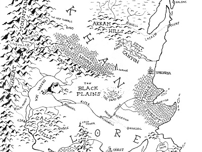 Fantasy Novel Style Map